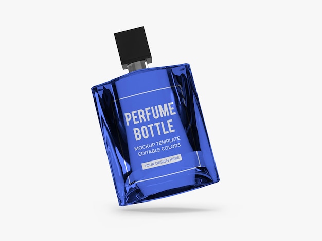 Design mockup bottiglia di profumo