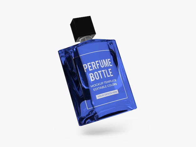 Design mockup bottiglia di profumo