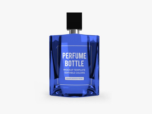 Perfume bottle mockup template psd