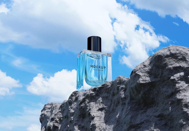 Bottiglia di profumo mockup