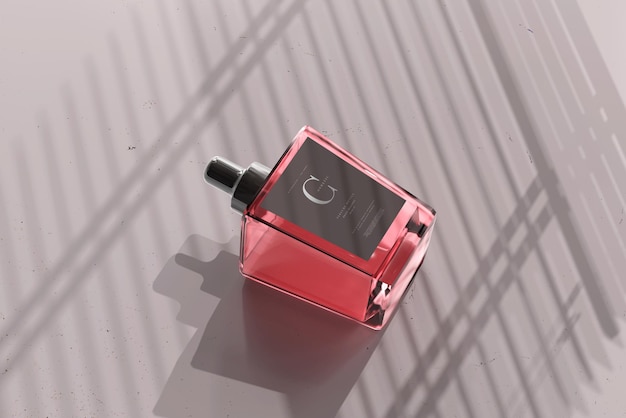 perfume bottle mockup