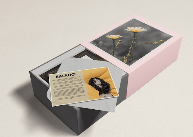 PSD perfume in boxes with descripiton