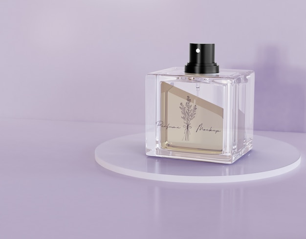 Mockup di imballaggio del profumo