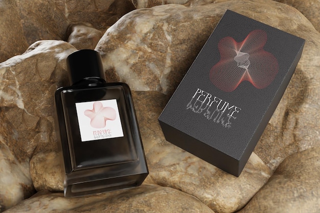 PSD perfume packaging mockup