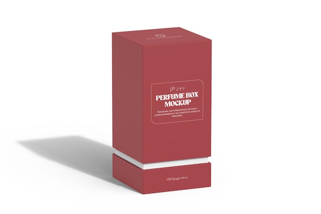 PSD perfume packaging psd mockup left side view