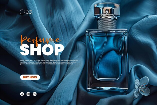 PSD perfume product advertising