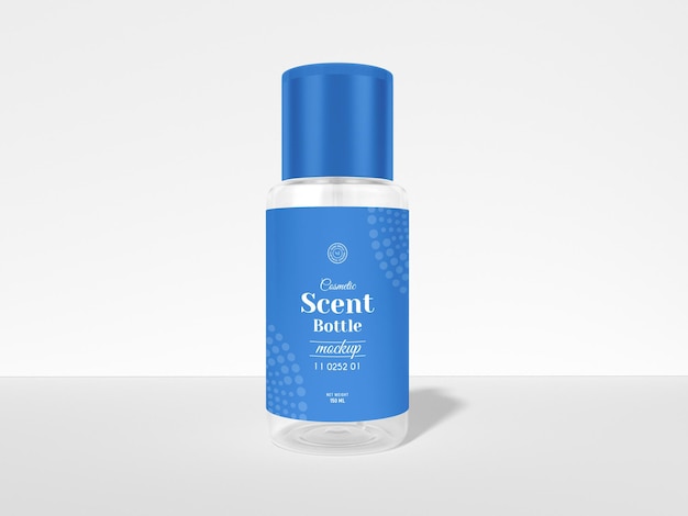 Perfume scent spray bottle branding mockup