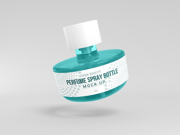 Perfume spray bottle mockup