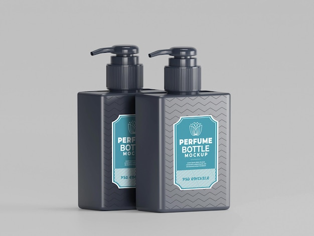 Perfume spray bottle mockup