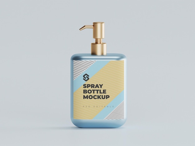 Perfume spray bottle mockup