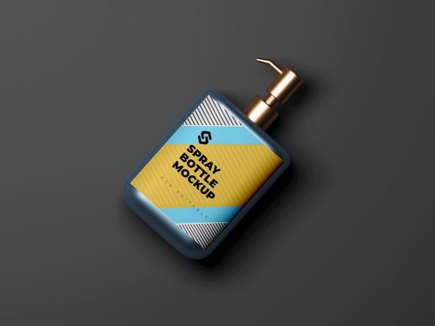 Perfume spray bottle mockup