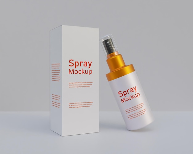 PSD perfume spray mockup