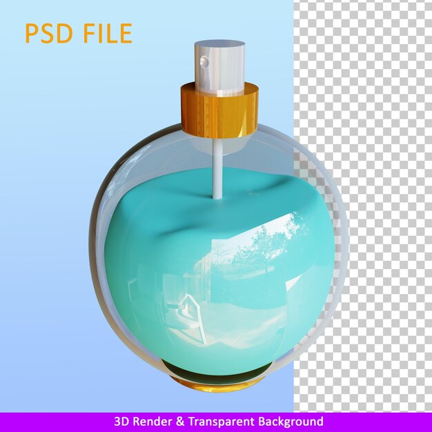 Perfumy 3d Render Ilustracji