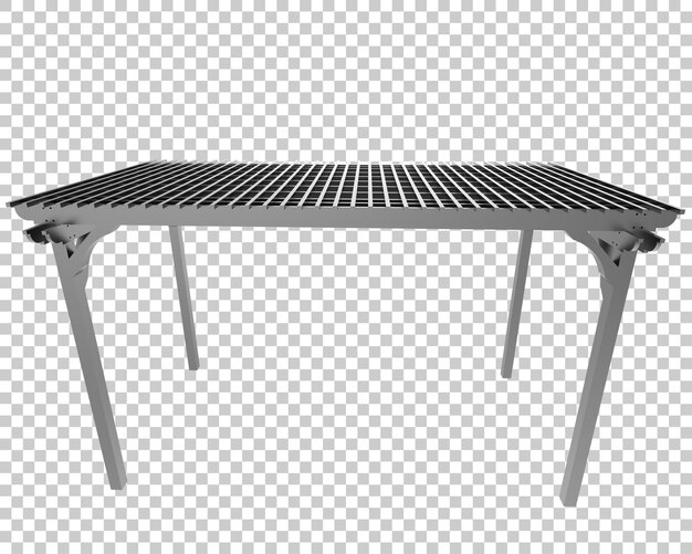 PSD pergola isolata su sfondo trasparente 3d rendering illustrazione