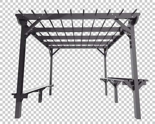 Pergola Odizolowana Na Przezroczystym Tle Ilustracja Renderowania 3d