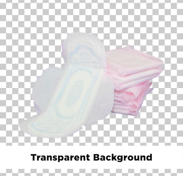 periods menstrual pads isolated on transparent background