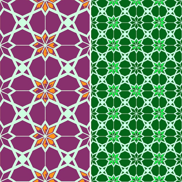 PSD Персидские рисунки плитки girih с многоугольными формами и приспособленным творческим абстрактным геометрическим вектором