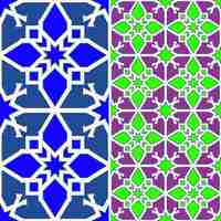 PSD persian girih tile patterns with polygonal shapes and fitted creative abstract geometric vector