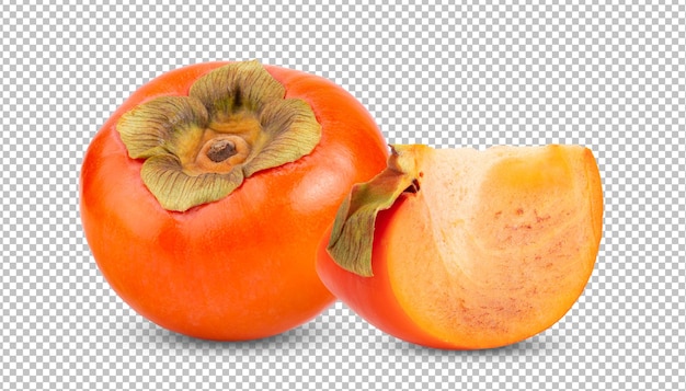 PSD persimmons isolated on alpha layer