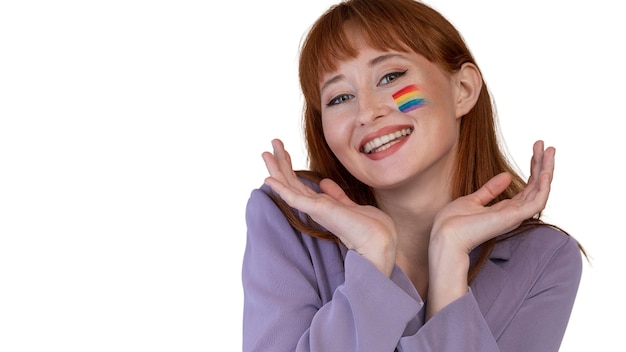 Person celebrating their sexual orientation