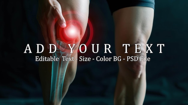 a person holding their knee