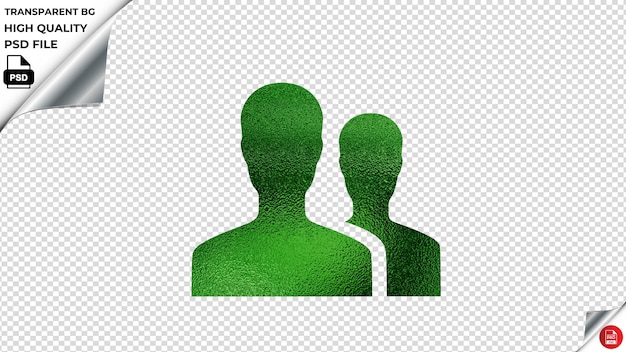 PSD person stalker metalic green psd transparent