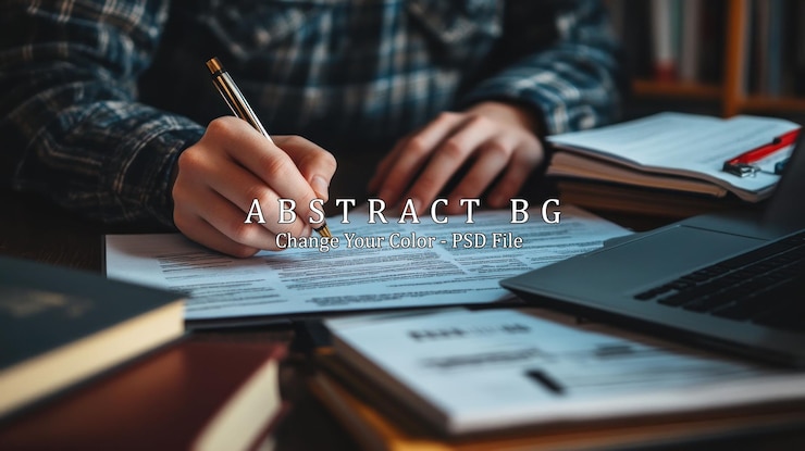 PSD person writing on paper