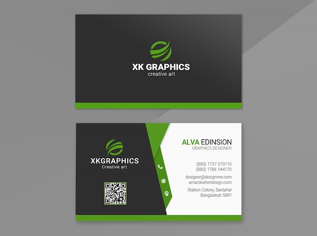 PSD personal business card