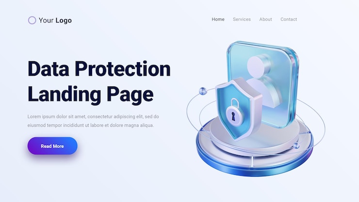 PSD personal data protection landing page