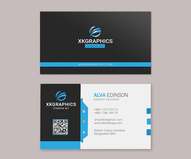 personal graphic designer business card