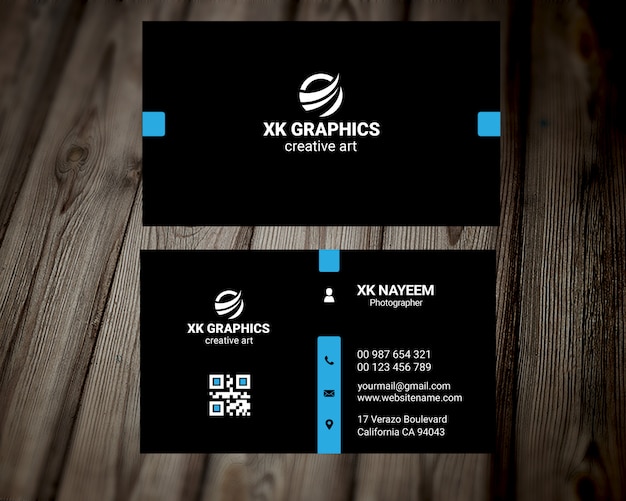 PSD personal graphic designer business card