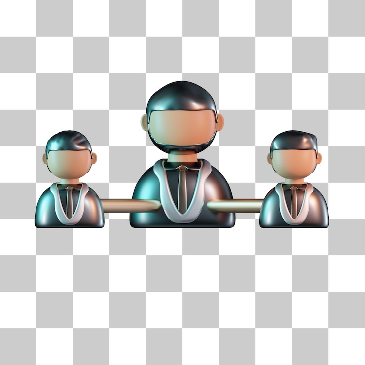 PSD персональная сеть 3d icon