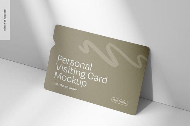 Personal visiting card mockup