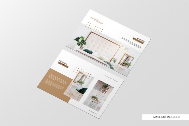 Perspectief flyer-mockup bekijken