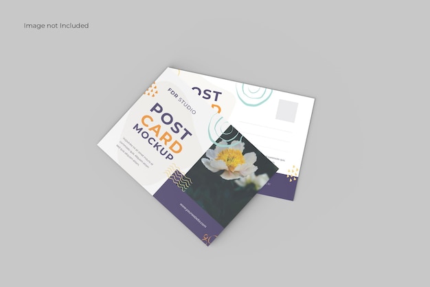 Perspectief Postkaart Mockup