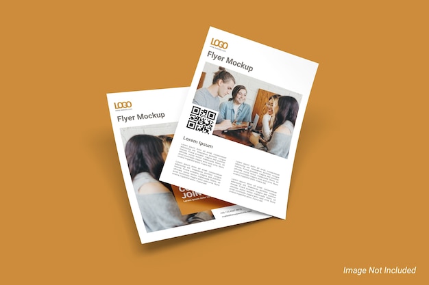 Perspectiefweergave Flyer Mockup