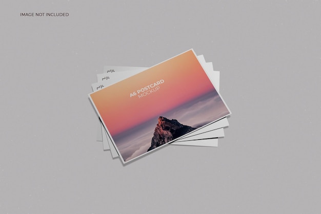 Perspective a6 postcard mockup