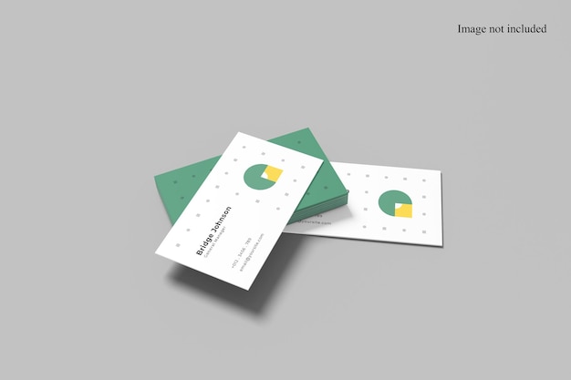 Perspective business card mockup for showcasing your design to clients