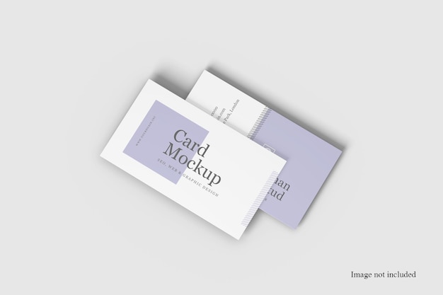 Perspective business card mockup