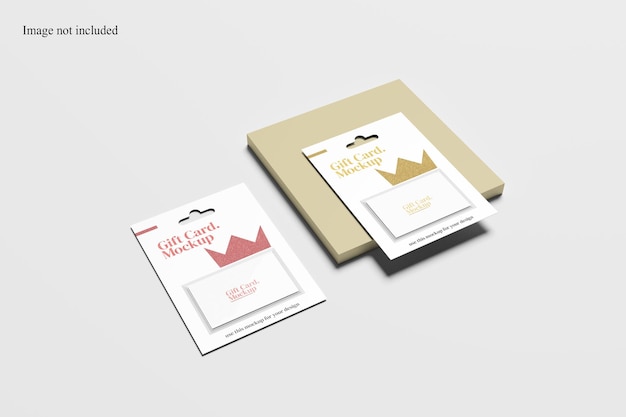 Mockup di carta regalo prospettica