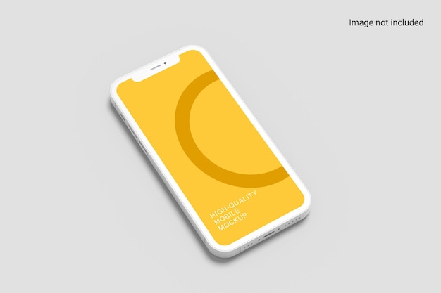 Perspective smartphone mockup design