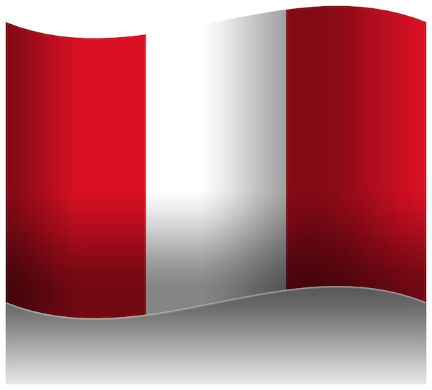 PSD bandiera del perù 3d