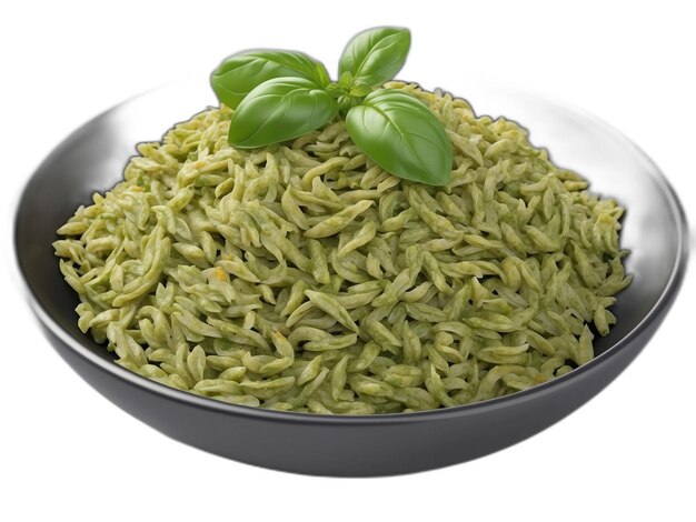 PSD pesto pasta psd op een witte achtergrond