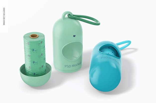 PSD pet bag dispensers mockup