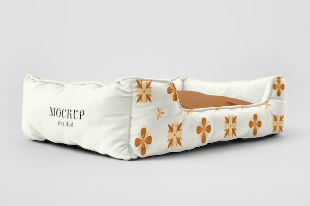 Pet bed design mockup