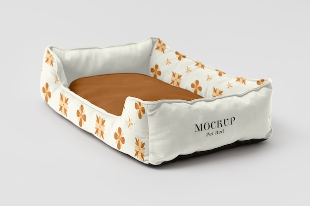 Pet bed design mockup