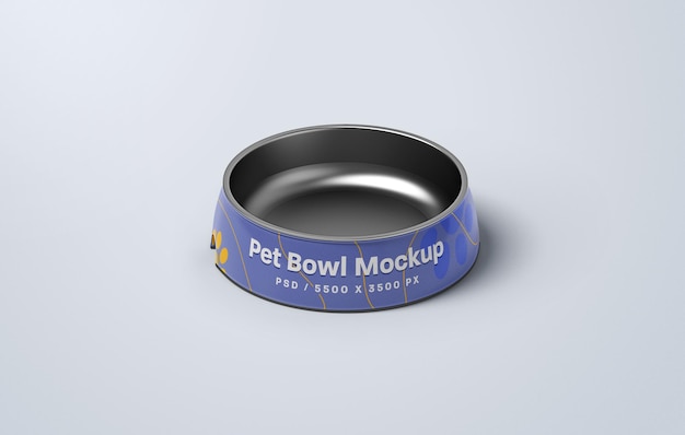 PSD pet bowl mockup