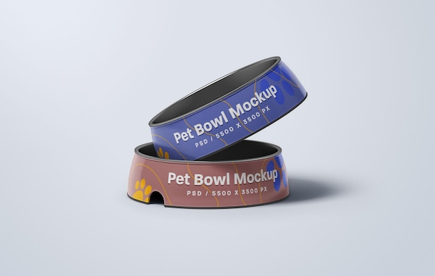 PSD pet bowl mockup