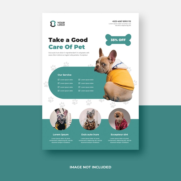 Pet care flyer