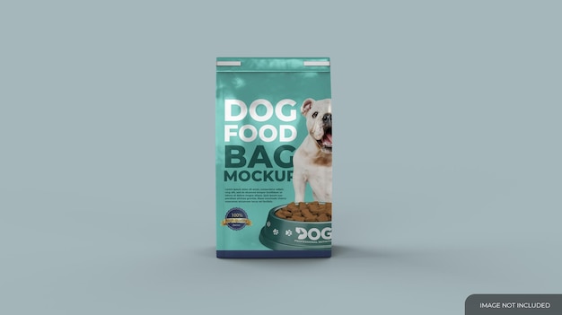 Pet food bag mockup